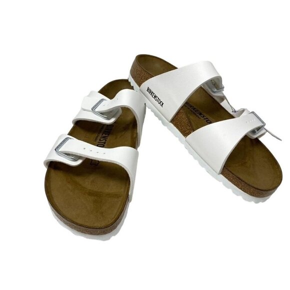 Birkenstock Sydney Birko-Flor Sandal White Sz 41/ Women's 10 - Picture 2 of 8